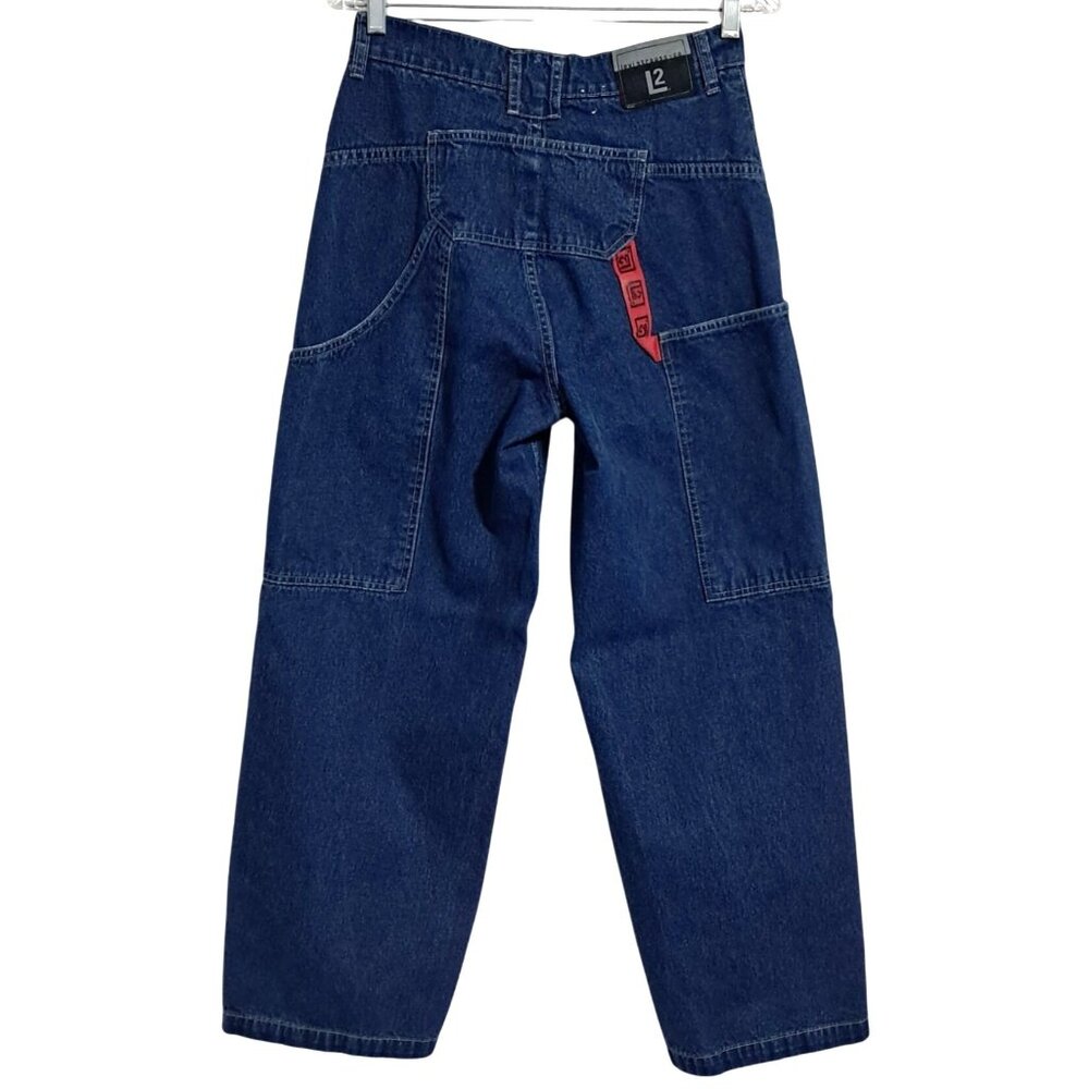 Levis L2 Jeans‎ Mens W 28 Dark Wash Blue Denim Baggy Relaxed Fit